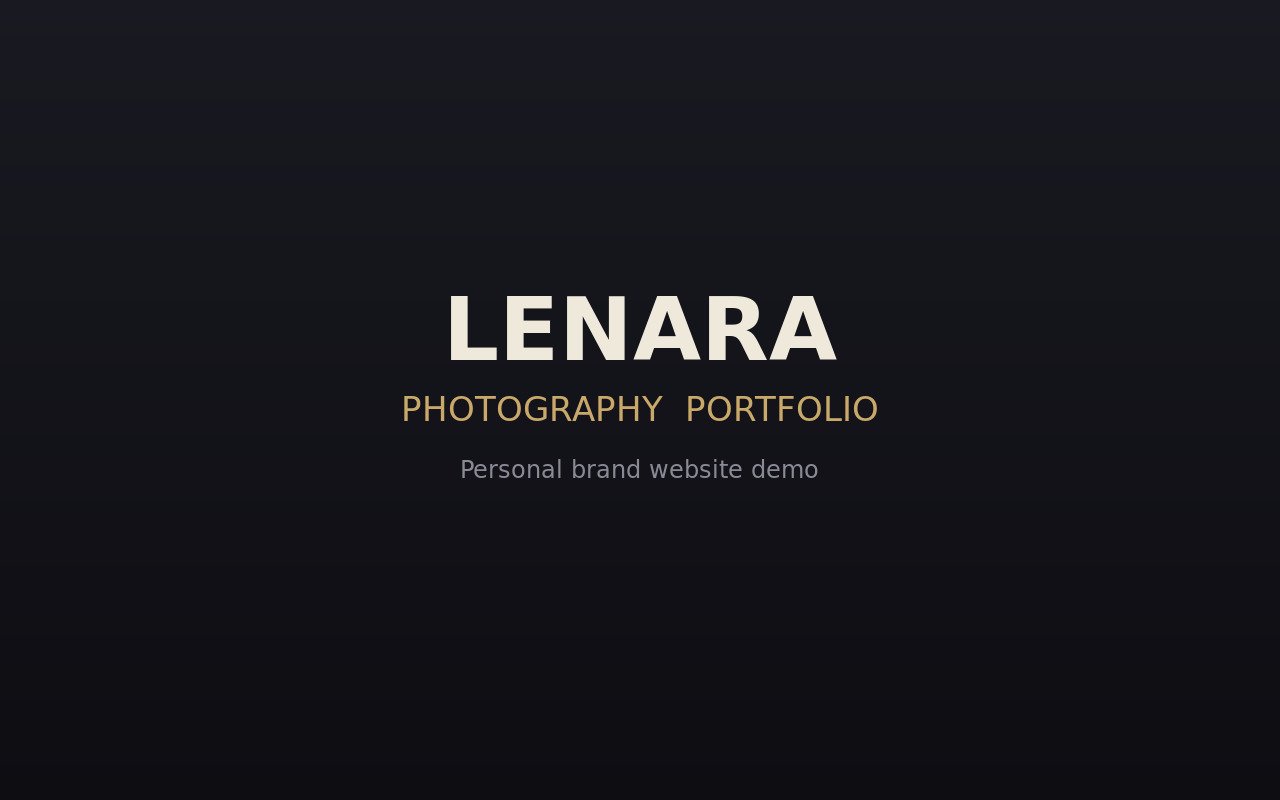 Portfolio website demo preview